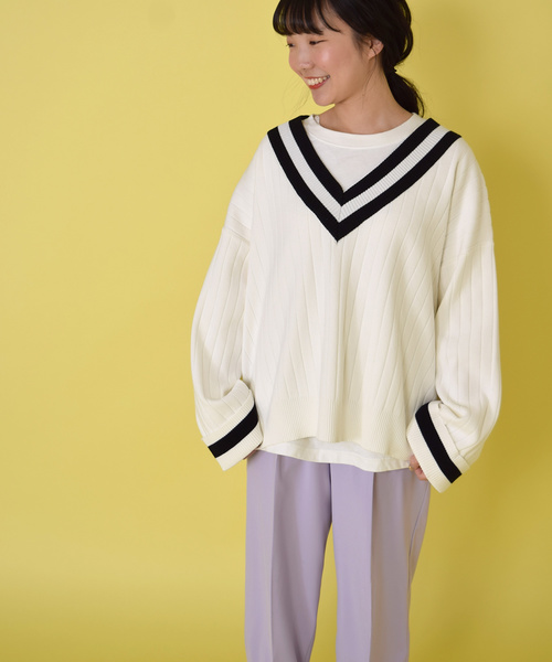 w closet(ダブルクローゼット)の「ポリカルゼカラータックパンツ(その他パンツ・レディース・ラベンダー/カーキ/キナリ・FREE)」の7枚目の写真