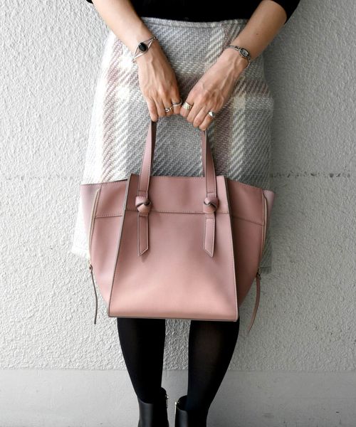 Khaju（カージュ）の「Khaju:コンビ2WAYトート◇（トートバッグ・レディース・ブラック/ベージュ/ブラウン/ピンク・ONE SIZE）」の4枚目の写真