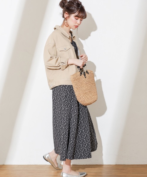 natural couture（ナチュラルクチュール）の「ゆったりビッグGジャン（デニムジャケット・レディース・アイボリー/ベージュ/インディゴブルー/サックスブルー・FREE）」の20枚目の写真