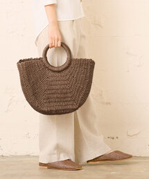 coca（coca） | 半月型リングハンドルペーパーバッグ(かごバッグ)