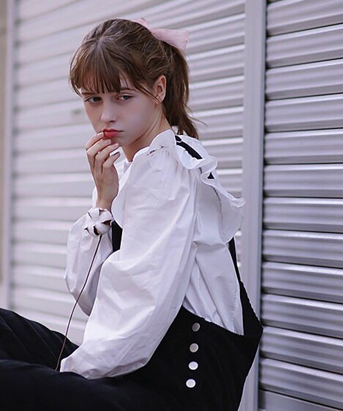 lissi Boutique（リージーブティック）の「ラッフルフリルブラウス（シャツ/ブラウス・レディース・ホワイト・FREE）」の5枚目の写真