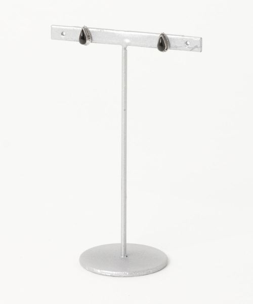 TONE SELECT GOODS(トーンセレクトグッズ)の「【925 SILVER ACC】Native天然石ピアスSV925(OG)(ピアス(両耳用)・レディース・ブラック・FREE)」の3枚目の写真