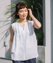 Munich | シャンブレーボイルリネンタックブラウス(シャツ/ブラウス)