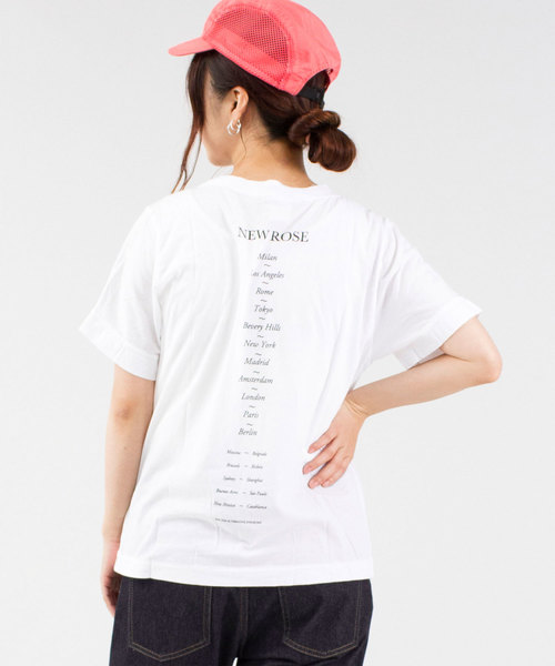 RNA(アールエヌエー)の「M1169 NEW ROSE TEE(Tシャツ/カットソー・レディース・ホワイト/ブラック/ピンク・MEDIUM)」の15枚目の写真