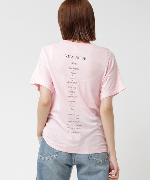 RNA(アールエヌエー)の「M1169 NEW ROSE TEE(Tシャツ/カットソー・レディース・ホワイト/ブラック/ピンク・MEDIUM)」の16枚目の写真