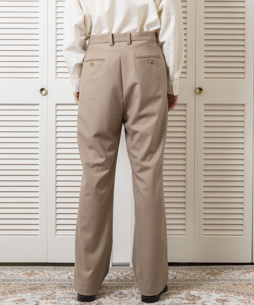 FACTOTUM(ファクトタム)の「【FACTOTUM】ストレッチサキソニー1タックワイドスラックス(スラックス・メンズ・ベージュ/オレンジ/ネイビー・44/46/48)」の6枚目の写真