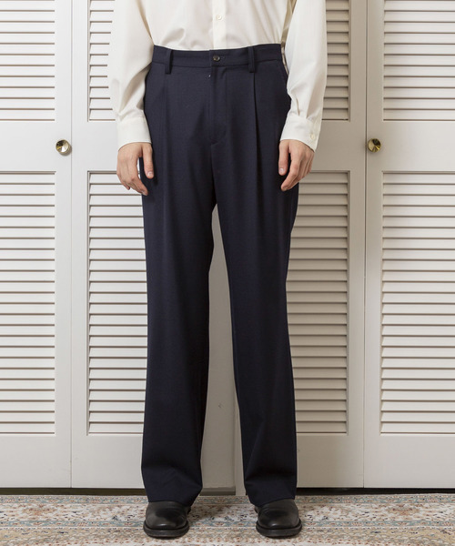 FACTOTUM(ファクトタム)の「【FACTOTUM】ストレッチサキソニー1タックワイドスラックス(スラックス・メンズ・ベージュ/オレンジ/ネイビー・44/46/48)」の9枚目の写真