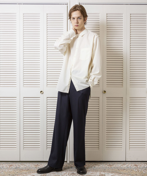 FACTOTUM(ファクトタム)の「【FACTOTUM】ストレッチサキソニー1タックワイドスラックス(スラックス・メンズ・ベージュ/オレンジ/ネイビー・44/46/48)」の13枚目の写真