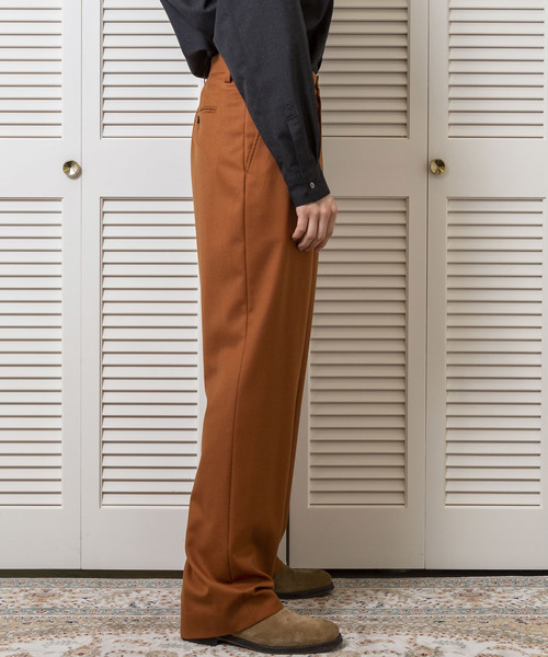 FACTOTUM(ファクトタム)の「【FACTOTUM】ストレッチサキソニー1タックワイドスラックス(スラックス・メンズ・ベージュ/オレンジ/ネイビー・44/46/48)」の15枚目の写真