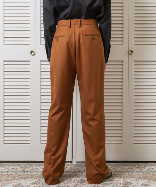 FACTOTUM(ファクトタム)の「【FACTOTUM】ストレッチサキソニー1タックワイドスラックス(スラックス・メンズ・ベージュ/オレンジ/ネイビー・44/46/48)」の16枚目の写真