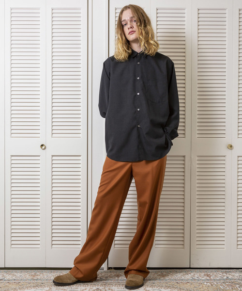 FACTOTUM(ファクトタム)の「【FACTOTUM】ストレッチサキソニー1タックワイドスラックス(スラックス・メンズ・ベージュ/オレンジ/ネイビー・44/46/48)」の18枚目の写真