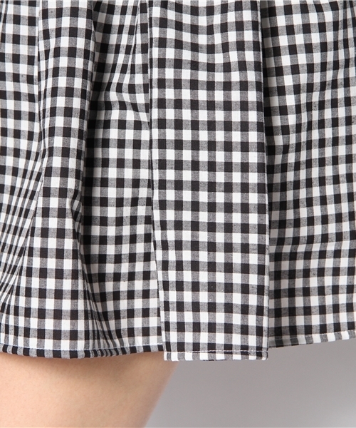 WEGO（ウィゴー）の「WEGO/ギンガムチェックフレアスカート（スカート・レディース・ブラック・FREE）」の5枚目の写真
