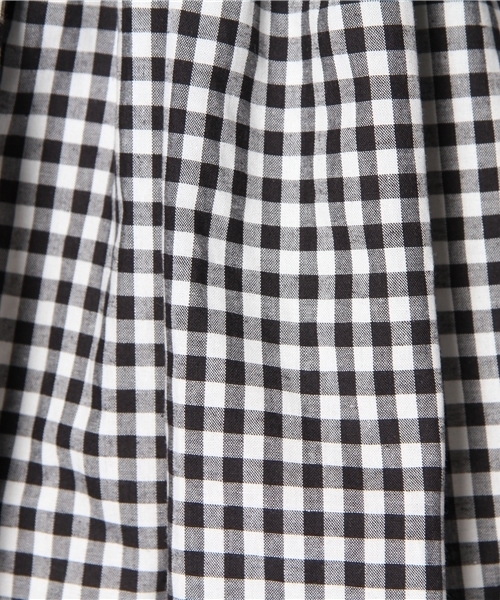 WEGO（ウィゴー）の「WEGO/ギンガムチェックフレアスカート（スカート・レディース・ブラック・FREE）」の6枚目の写真