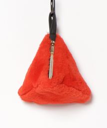 mimis（ミイーミイーズ）の「フェイクファートライアングルバッグ（トートバッグ）」