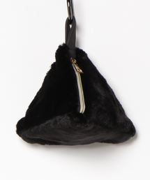 mimis（ミイーミイーズ）の「フェイクファートライアングルバッグ（トートバッグ）」