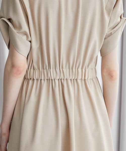 STUDIOUS（ステュディオス）の「【STUDIOUS】ジャケットライク ロングワンピース（ワンピース・レディース・アイボリー/ブラック/ベージュ・FREE）」の8枚目の写真
