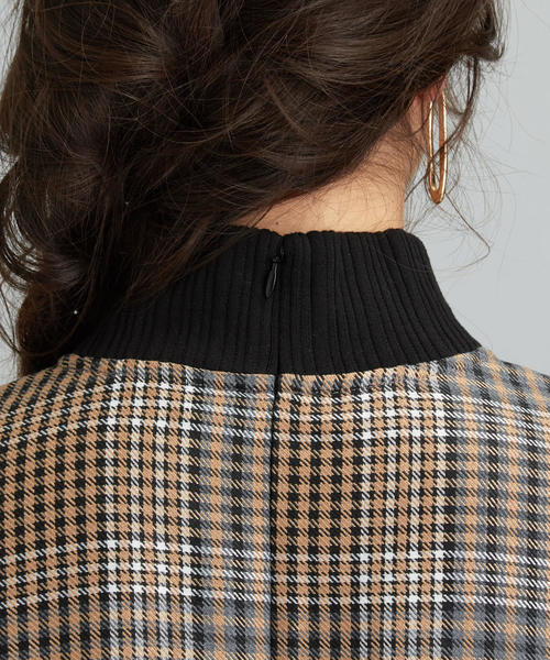 GREEN LABEL RELAXING【美品】 ダブル チェック ブラウン GLR ハッスイ スムース フレンチ ローファー -撥水- （ビジネス