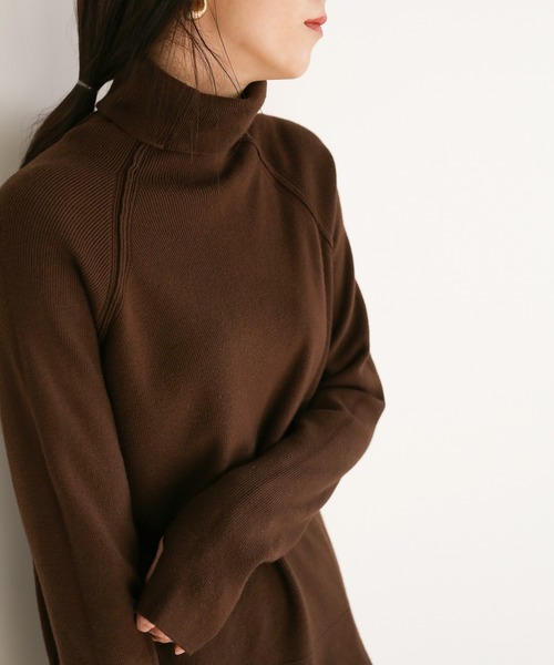 select MOCA（セレクトモカ）の「タートルリンギングデザインニット(ロングスリーブフィンガーホールニット)（ニット/セーター・レディース・ブラック/ベージュ/ブラウン/アイボリー・FREE）」の15枚目の写真