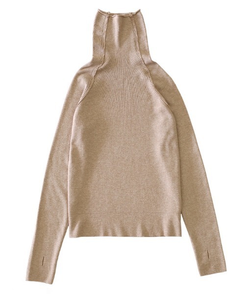 select MOCA（セレクトモカ）の「タートルリンギングデザインニット(ロングスリーブフィンガーホールニット)（ニット/セーター・レディース・ブラック/ベージュ/ブラウン/アイボリー・FREE）」の22枚目の写真
