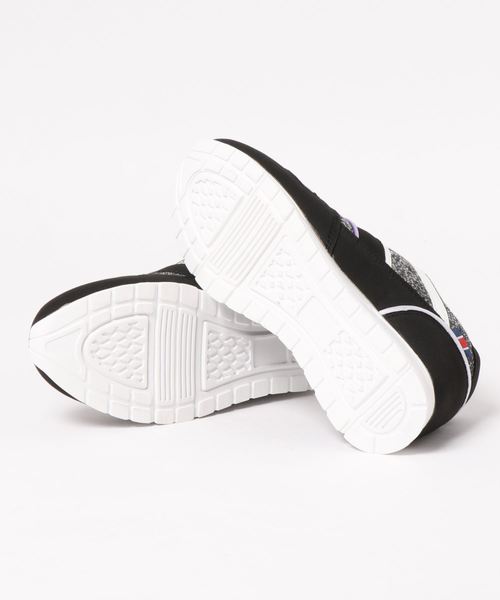 BELLUNA（ベルーナ）の「サイドラインニット使いスニーカー（スニーカー・レディース・ブラック/ベージュ/ワインレッド/グレー/ネイビー・22.5/23/23.5/24/24.5/25）」の6枚目の写真