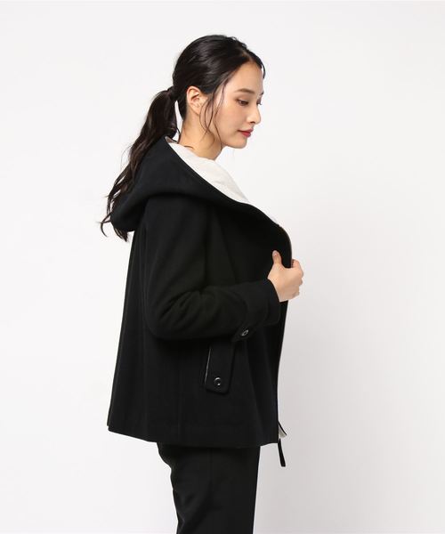 miniyu(ミニュウ)の「LaSRIC/ラムメルトン配色ZIPショートフードコート(その他アウター)」 - WEAR