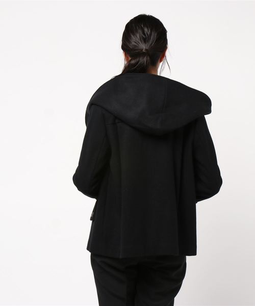 miniyu(ミニュウ)の「LaSRIC/ラムメルトン配色ZIPショートフードコート(その他アウター)」 - WEAR