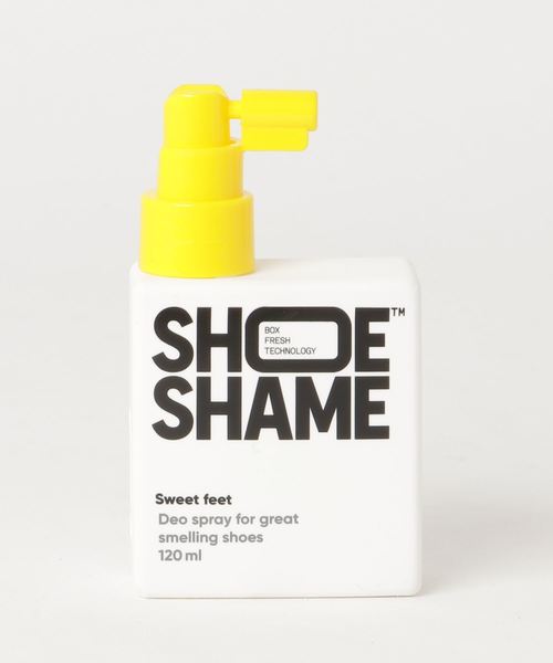 SHOE SHAME(シューシェイム)の「〈SHOE SHAME/シューシェイム〉SWEET FEET 除菌消臭スプレー シューケア用品(シューケア用品・メンズ・ホワイト×イエロー・FREE)」の3枚目の写真