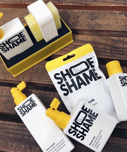 SHOE SHAME(シューシェイム)の「〈SHOE SHAME/シューシェイム〉SWEET FEET 除菌消臭スプレー シューケア用品(シューケア用品・メンズ・ホワイト×イエロー・FREE)」の6枚目の写真