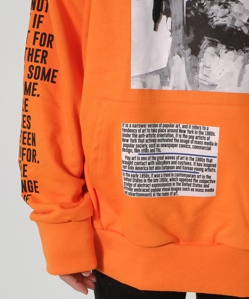 A'gem 9（エージェムナイン）の「裏起毛ハーフジッププリントプル