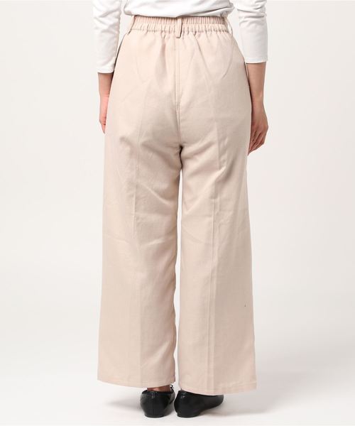 WEGO（ウィゴー）の「WEGO/【セットアップ対応商品】TRセットアップワイドパンツ（スラックス・レディース・ナチュラル/ベージュ系その他2・FREE）」の5枚目の写真