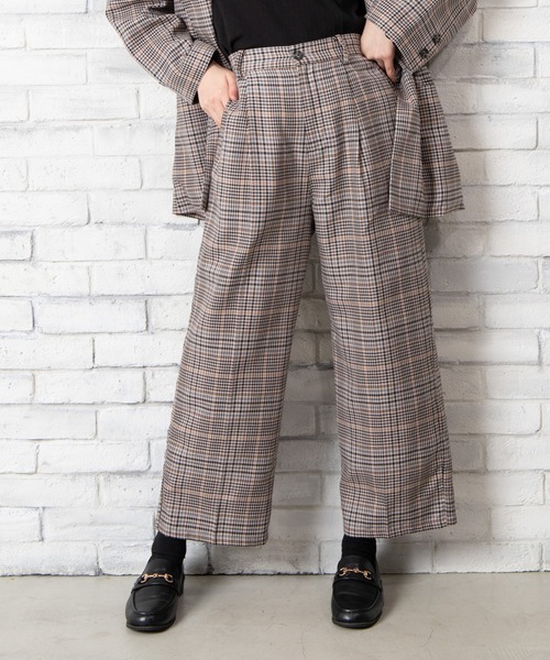 WEGO（ウィゴー）の「WEGO/【セットアップ対応商品】TRセットアップワイドパンツ（スラックス・レディース・ナチュラル/ベージュ系その他2・FREE）」の2枚目の写真