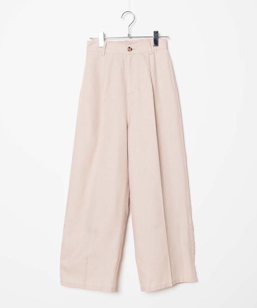 WEGO（ウィゴー）の「WEGO/【セットアップ対応商品】TRセットアップワイドパンツ（スラックス・レディース・ナチュラル/ベージュ系その他2・FREE）」の18枚目の写真