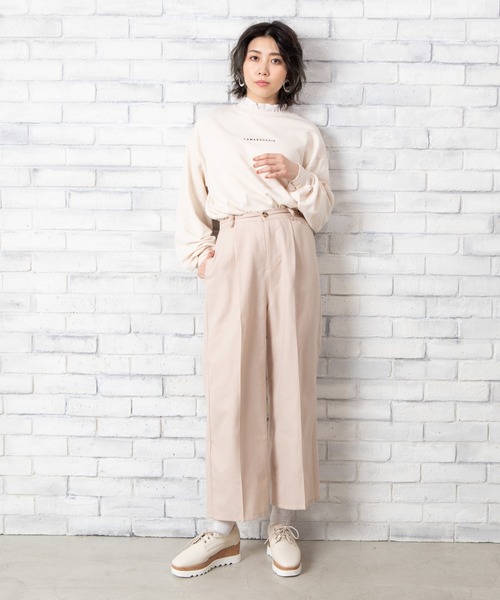 WEGO（ウィゴー）の「WEGO/【セットアップ対応商品】TRセットアップワイドパンツ（スラックス・レディース・ナチュラル/ベージュ系その他2・FREE）」の14枚目の写真