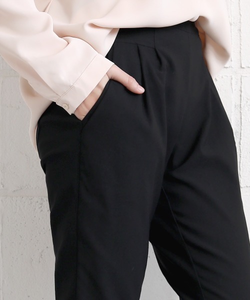 Bou Jeloud（ブージュルード）の「美脚スーパーストレッチタックパンツ（その他パンツ・レディース・ブラック/ベージュ/ブルー/ホワイト系その他/カーキ/ダークブルー/サンドベージュ/ネイビー・40/38/36）」の12枚目の写真