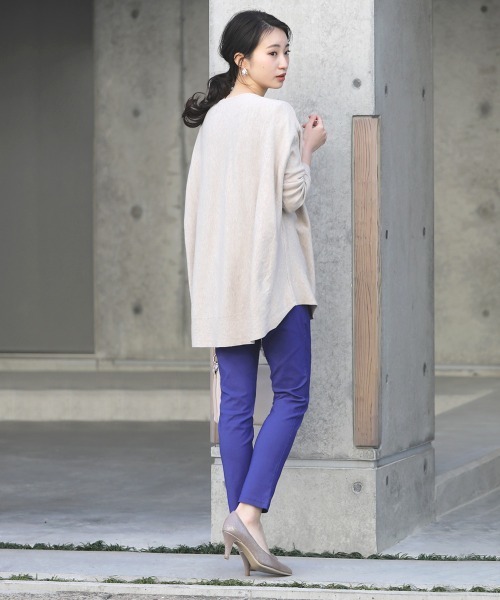 Bou Jeloud（ブージュルード）の「美脚スーパーストレッチタックパンツ（その他パンツ・レディース・ブラック/ベージュ/ブルー/ホワイト系その他/カーキ/ダークブルー/サンドベージュ/ネイビー・40/38/36）」の17枚目の写真