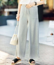 リブカットワイドパンツ