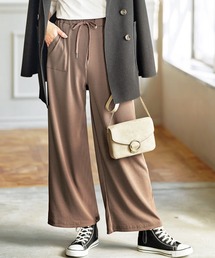 リブカットワイドパンツ