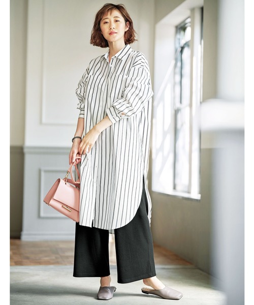 GeeRA(ジーラ)の「リブカットワイドパンツ(その他パンツ・レディース・モカ/ブラック/杢グレー・LARGE/X-LARGE/XX-LARGE/SMALL/MEDIUM)」の11枚目の写真
