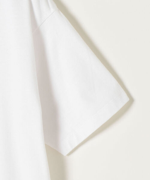 SHIPS any（シップス エニィ）の「【SHIPS any別注】 HANES: ベーシック ユーティリティ Tシャツ（Tシャツ/カットソー・レディース・ホワイト/ブラック・S/XS）」の5枚目の写真