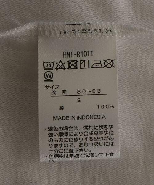 SHIPS any（シップス エニィ）の「【SHIPS any別注】 HANES: ベーシック ユーティリティ Tシャツ（Tシャツ/カットソー・レディース・ホワイト/ブラック・S/XS）」の9枚目の写真