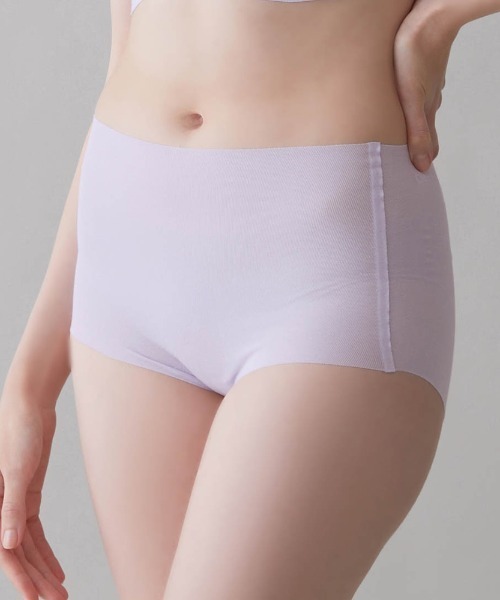 GUNZE(グンゼ)の「KIREILABO/キレイラボ レギュラーショーツ 完全無縫製 綿混(ショーツ・レディース・杢グレー/パープル/ピンク/サックスブルー/スモークピンク/ブラック/ベージュ/ライトベージュ/ピンク系その他/ライトブルー/チャコールグレー/ライラック/ブルーグレー/カーキ/ピンク系その他2/ブルー/ピンク系その他3/ブルー系その他/ベージュ系その他/グリーン系その他/レッド系その他/クリーム/グリーン系その他2/ピンク系その他4/グレー/グレー系その他/ブルー系その他2・LARGE/X-LARGE/MEDIUM/SMALL)」の17枚目の写真