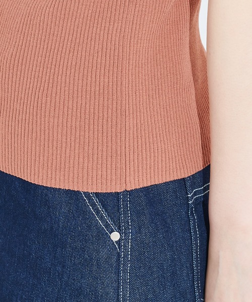 natural couture（ナチュラルクチュール）の「衿ぐりお花刺繍お上品ニット（ニット/セーター・レディース・ブラック/ミント/ラベンダー/キャメル・FREE）」の15枚目の写真