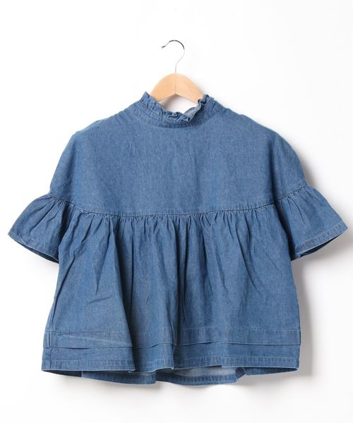 rps（アールピーエス）の「バックリボンボリュームブラウス（シャツ/ブラウス・レディース・ライトブルー/ブルー・M）」の11枚目の写真