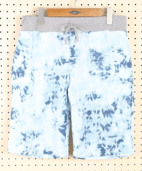 OUTDOOR PRODUCTS(アウトドアプロダクツ)の「【OUTDOOR PRODUCTS】総柄ショーツ 裏毛プリント ウェストリブ仕様(スウェットパンツ・メンズ・ホワイト/ブラック/グリーン/カーキ/ライトブルー/ネイビー/グレー/スミクロ/ブルー/レッド・LARGE/MEDIUM/X-LARGE/SMALL)」の8枚目の写真