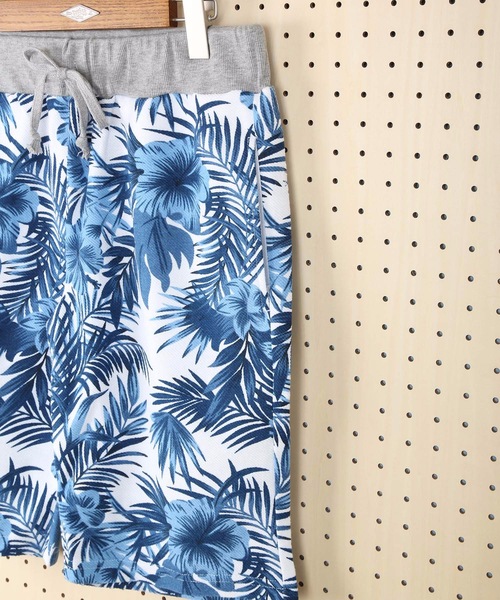 OUTDOOR PRODUCTS(アウトドアプロダクツ)の「【OUTDOOR PRODUCTS】総柄ショーツ 裏毛プリント ウェストリブ仕様(スウェットパンツ・メンズ・ホワイト/ブラック/グリーン/カーキ/ライトブルー/ネイビー/グレー/スミクロ/ブルー/レッド・LARGE/MEDIUM/X-LARGE/SMALL)」の17枚目の写真