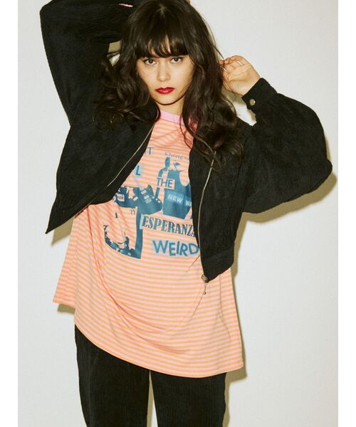 jouetie（ジュエティ）の「ボリュームスリーブジップジャケット（その他アウター・レディース・ブラック/イエロー/ミント/ブラウン・MEDIUM）」の22枚目の写真