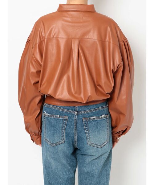 ボリュームスリーブジップジャケット（その他アウター）｜jouetie