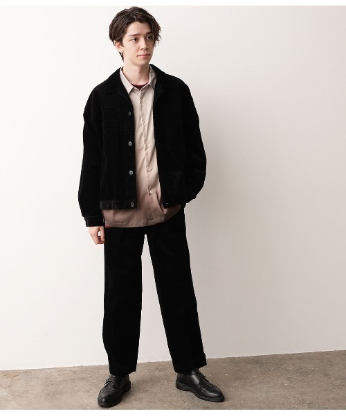 JUNRED（ジュンレッド）の「【セットアップ可能】コーデュロイショートブルゾン（ブルゾン・メンズ・ブラック/ベージュ/ブルー・S/M/L）」の13枚目の写真