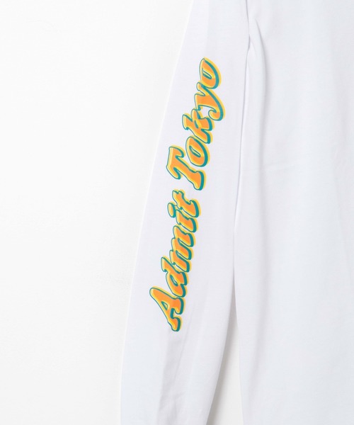 WEGO（ウィゴー）の「WEGO/グラフィックモチーフロンT（Tシャツ/カットソー・メンズ・ホワイト/ダークグリーン/アイボリー/ホワイト系その他・LARGE/MEDIUM/SMALL）」の9枚目の写真