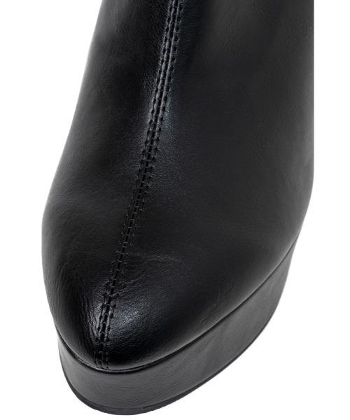 R&E（アールアンドイー）の「【20AW新作】【R&E】ストーム付きセンターシームショートブーツ（ブーツ・レディース・ブラック/ブラック系その他・LL/S/M/L）」の7枚目の写真